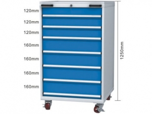 Steel Storage 7 Drawers Tool Trolley