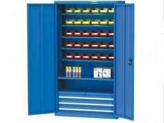 Double Door Bottom Drawer Storage Cabinet
