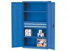 Industrial Storage Cabinet with Middle Drawer