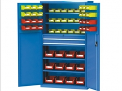Hanging Panel Storage Cabinet with Middle Drawer