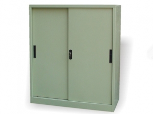 Steel Storage Cabinet With Slide Door
