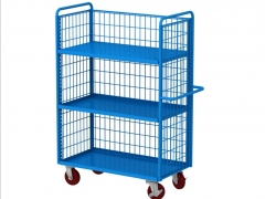 Shelving Type Storage Trolley With Metal Wire
