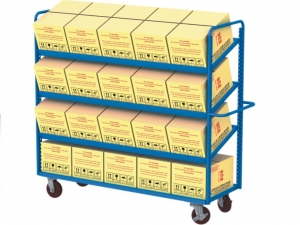 4 Shelves Metal Stotage Modular Trolley