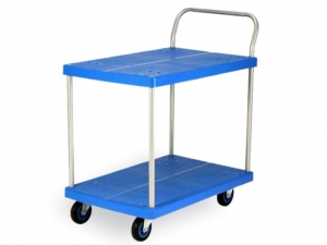 Smal Size Two Shelves Noiseless Trolley