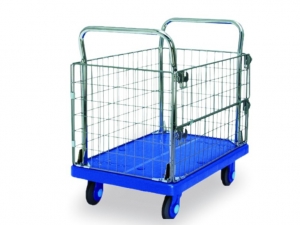 Platform Hand Truck With Wire Mesh Doors